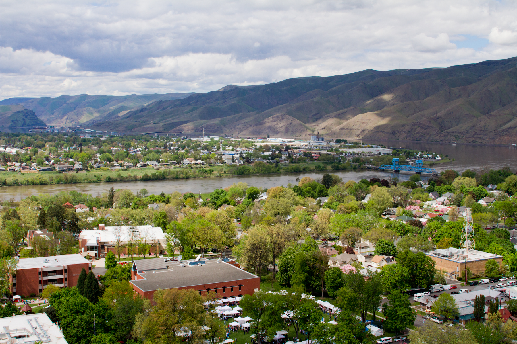 Downtown Lewiston, Idaho and Clarkston, Washington