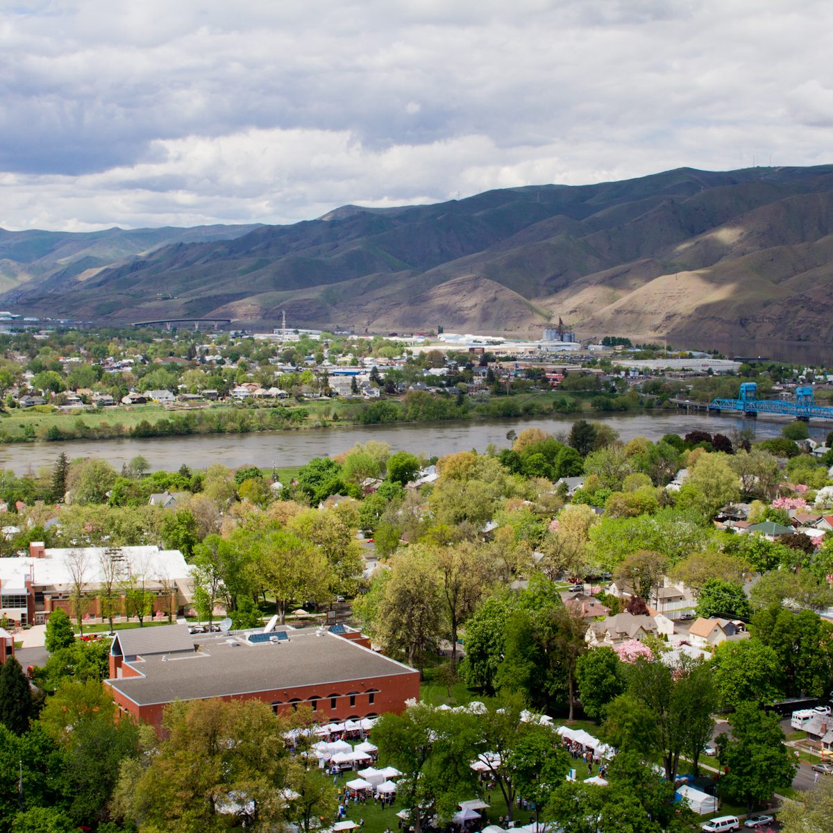 Downtown Lewiston, Idaho and Clarkston, Washington
